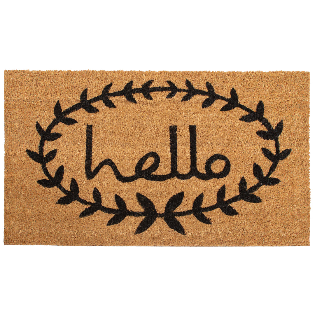 Calico Hello Doormat 17"x29"