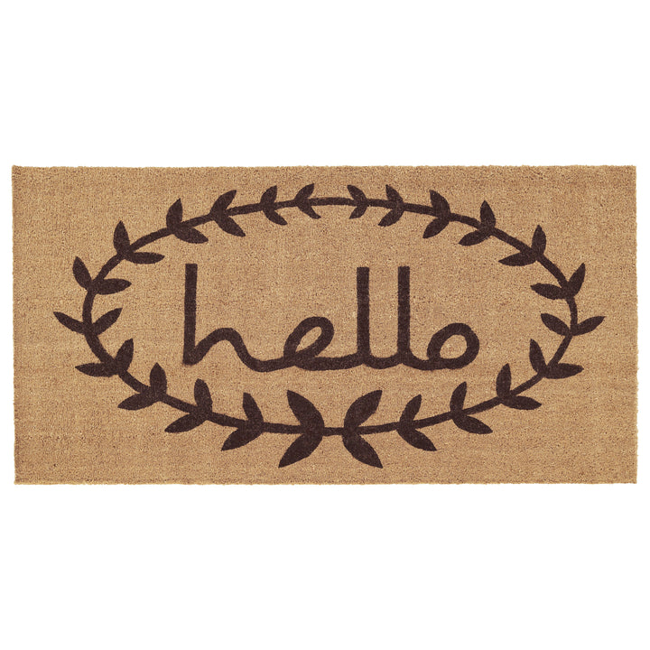 Calico Hello Doormat 36"x72"