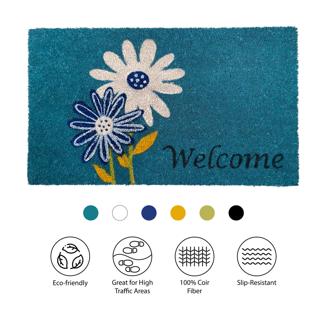 Daisy Welcome Doormat