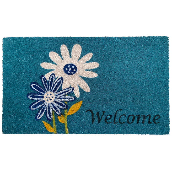 Daisy Welcome Doormat 17"x29"