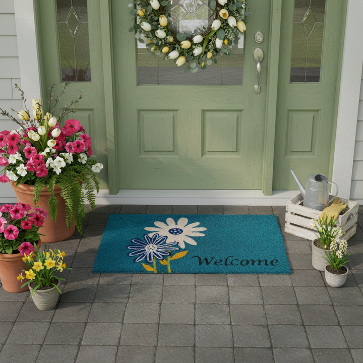 Daisy Welcome Doormat