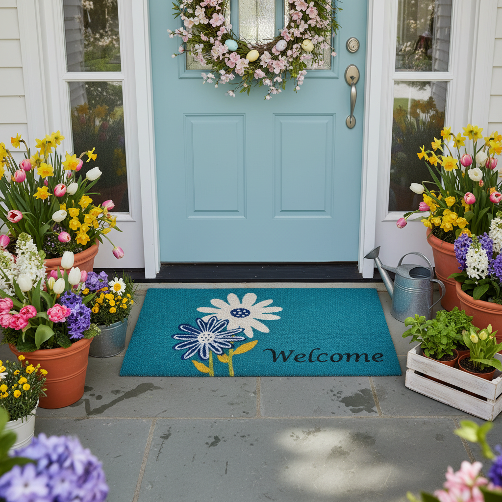 Daisy Welcome Doormat