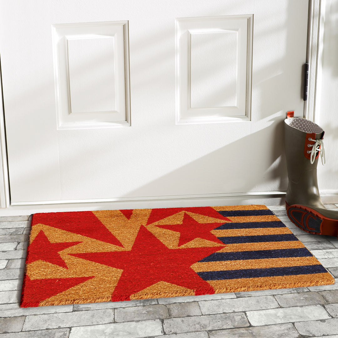 Stars and Stripes Doormat 17"x29"