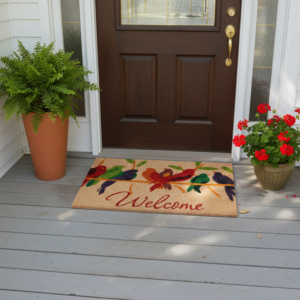 Tweet Birds Welcome Doormat