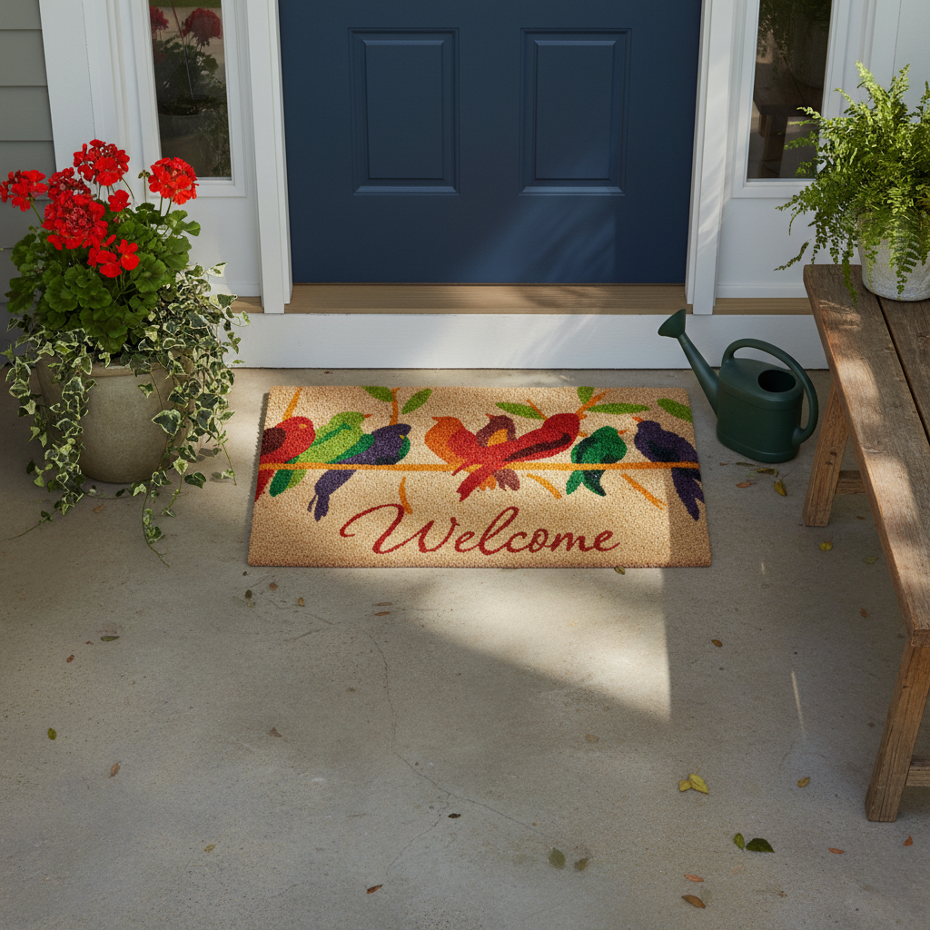 Tweet Birds Welcome Doormat