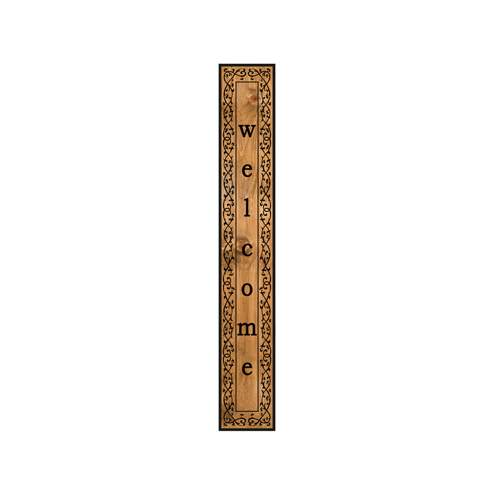 Scroll Welcome Porch Leaner