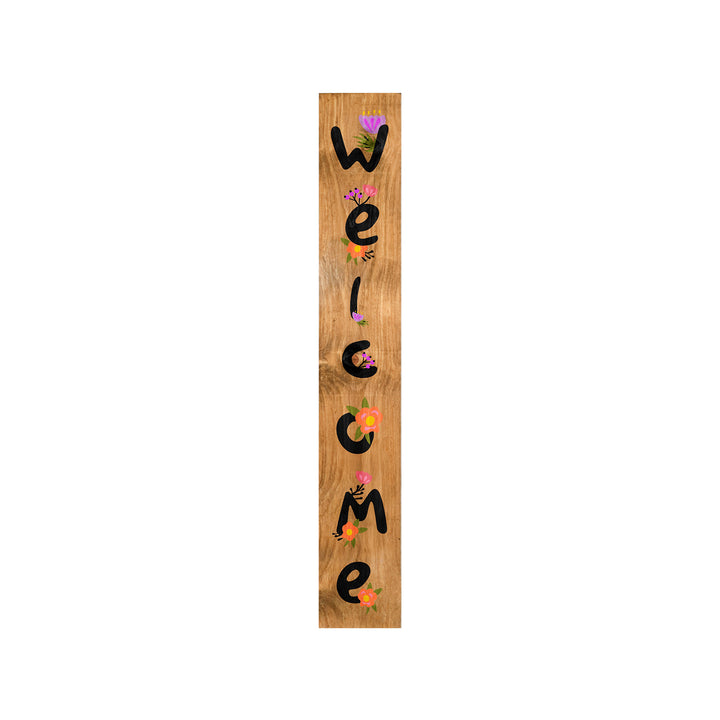 Floral Welcome Porch Leaner