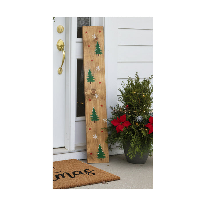 Evergreen Forest Porch Leaner
