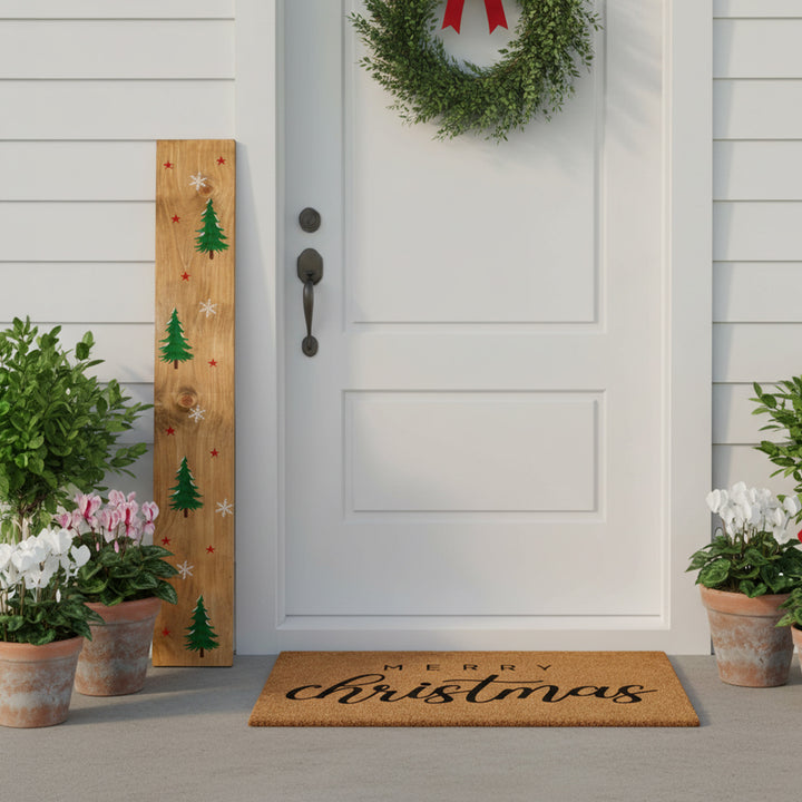 Evergreen Forest Porch Leaner