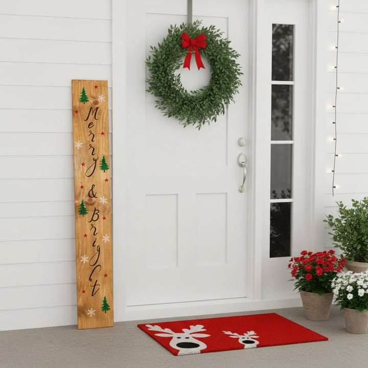 Festive Merry & Bright Porch Leaner