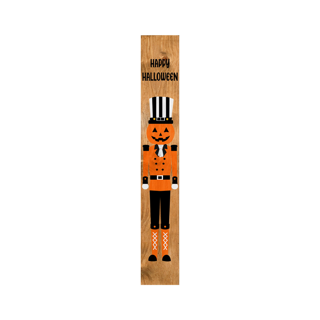 Pumpkin Nutcracker Porch Leaner