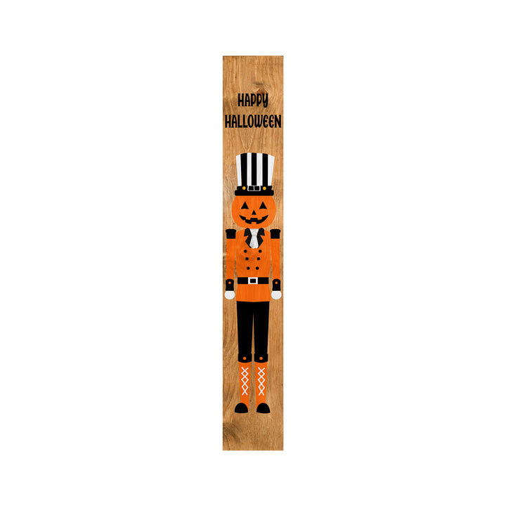 Pumpkin Nutcracker Porch Leaner