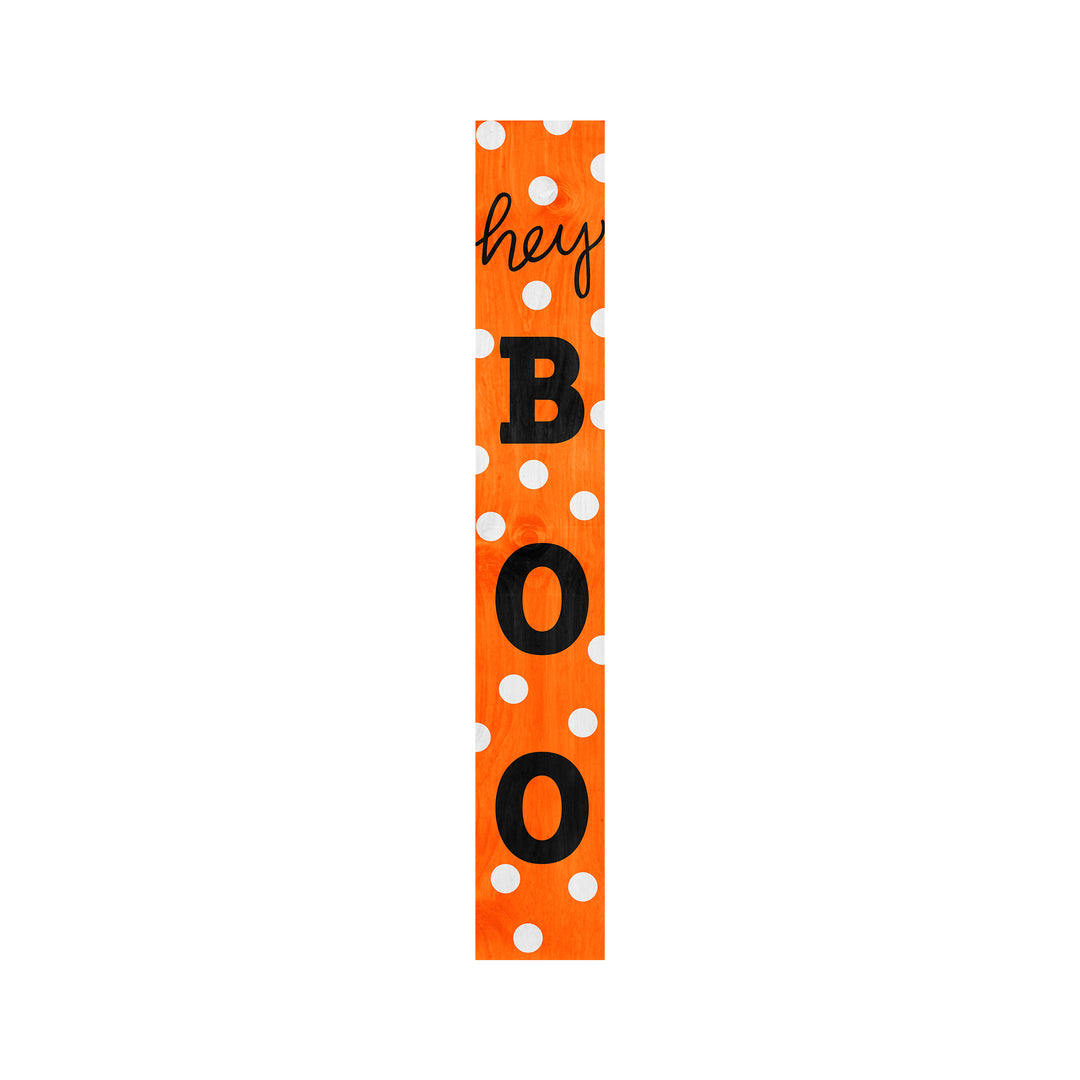 Polka Dot Black Boo Porch Leaner
