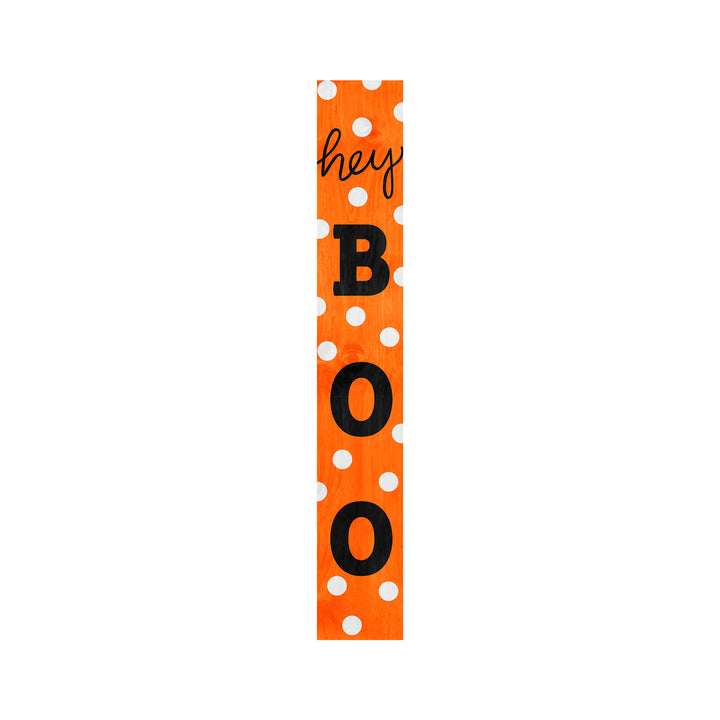 Polka Dot Black Boo Porch Leaner