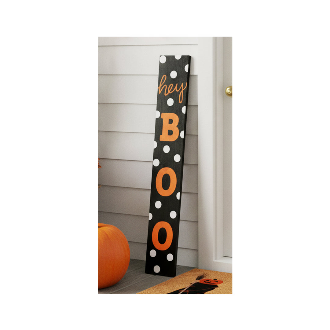 Polka Dot Boo Porch Leaner