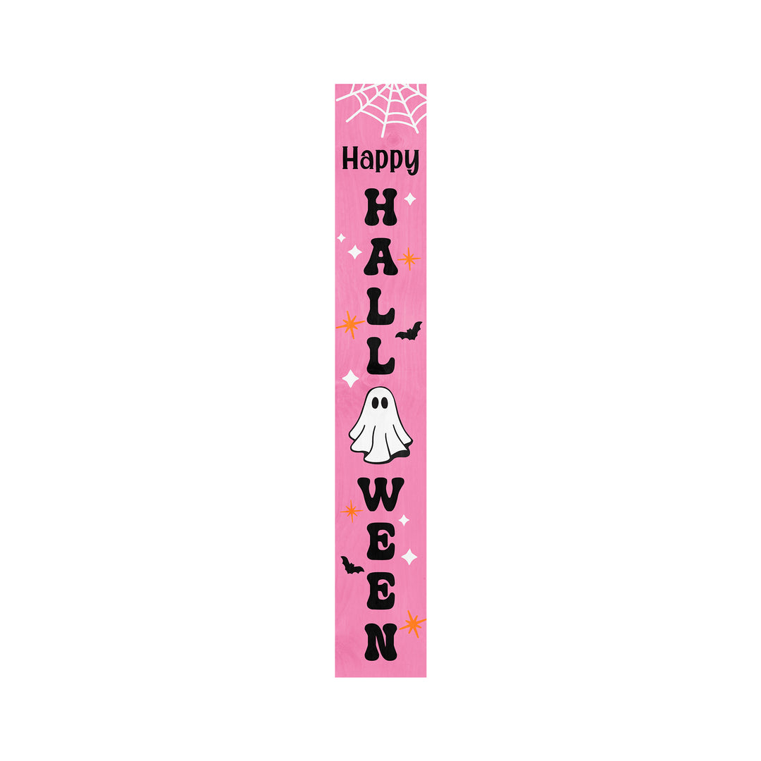Pretty in Pink Halloween Porch Leaner
