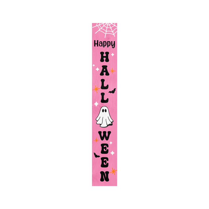 Pretty in Pink Halloween Porch Leaner