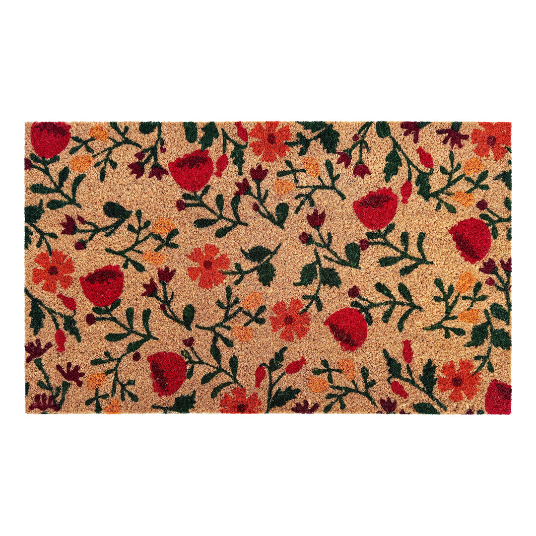 Scarlet Blooms Doormat