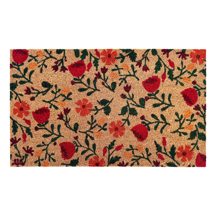 Scarlet Blooms Doormat