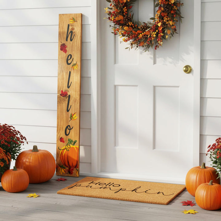 Harvest Hello Porch Leaner