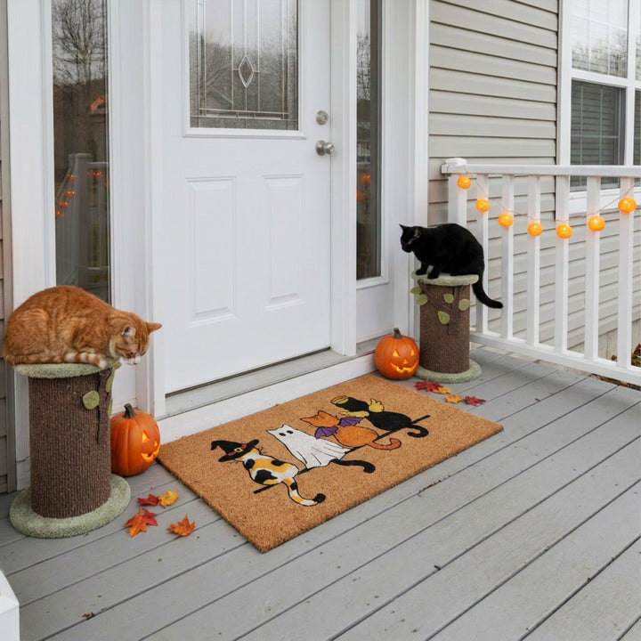 Halloween Cat Crew Doormat