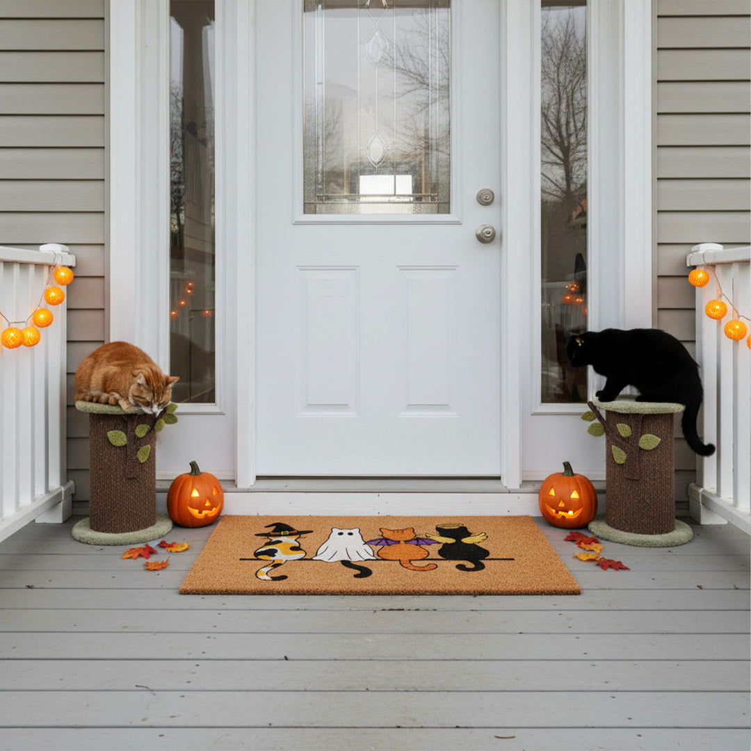 Halloween Cat Crew Doormat