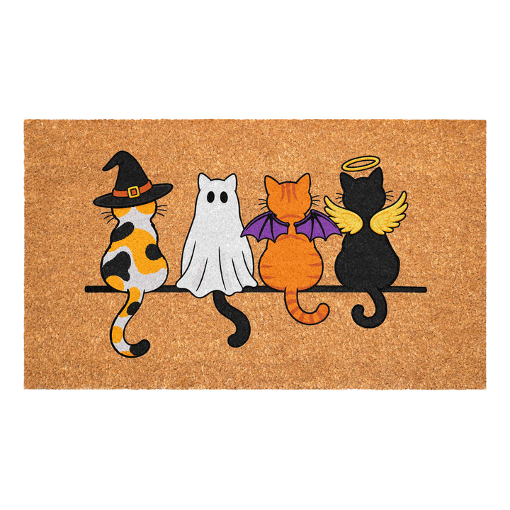 Halloween Cat Crew Doormat