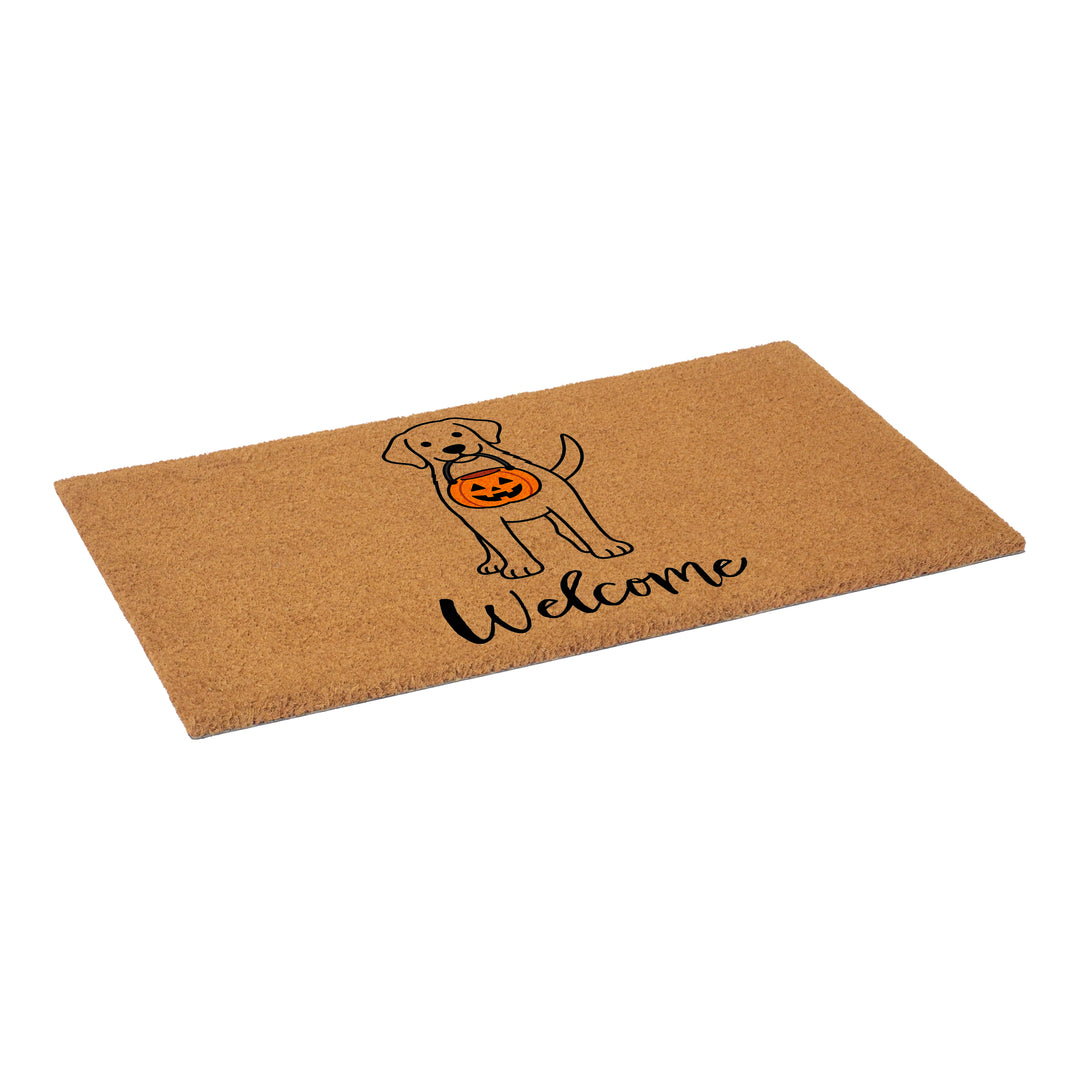 Tick-or-Treat Pup Doormat