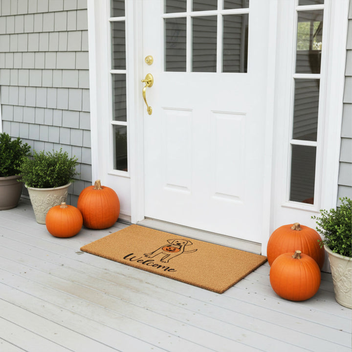 Tick-or-Treat Pup Doormat