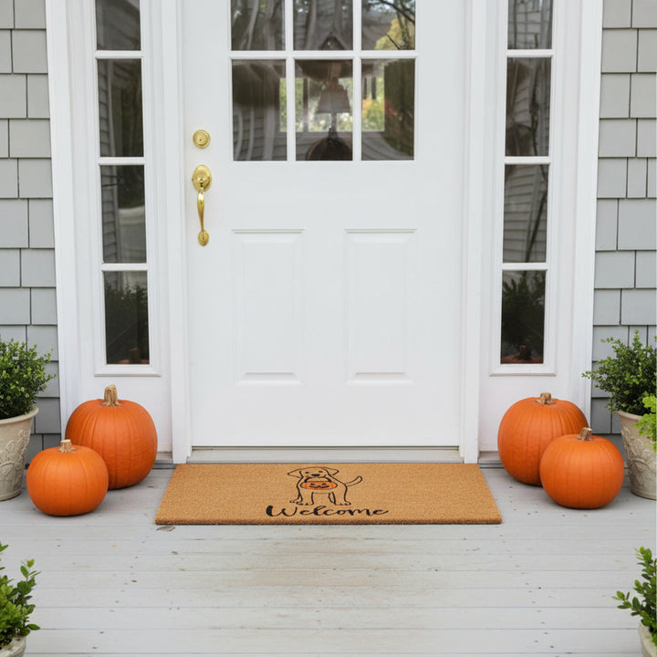 Tick-or-Treat Pup Doormat