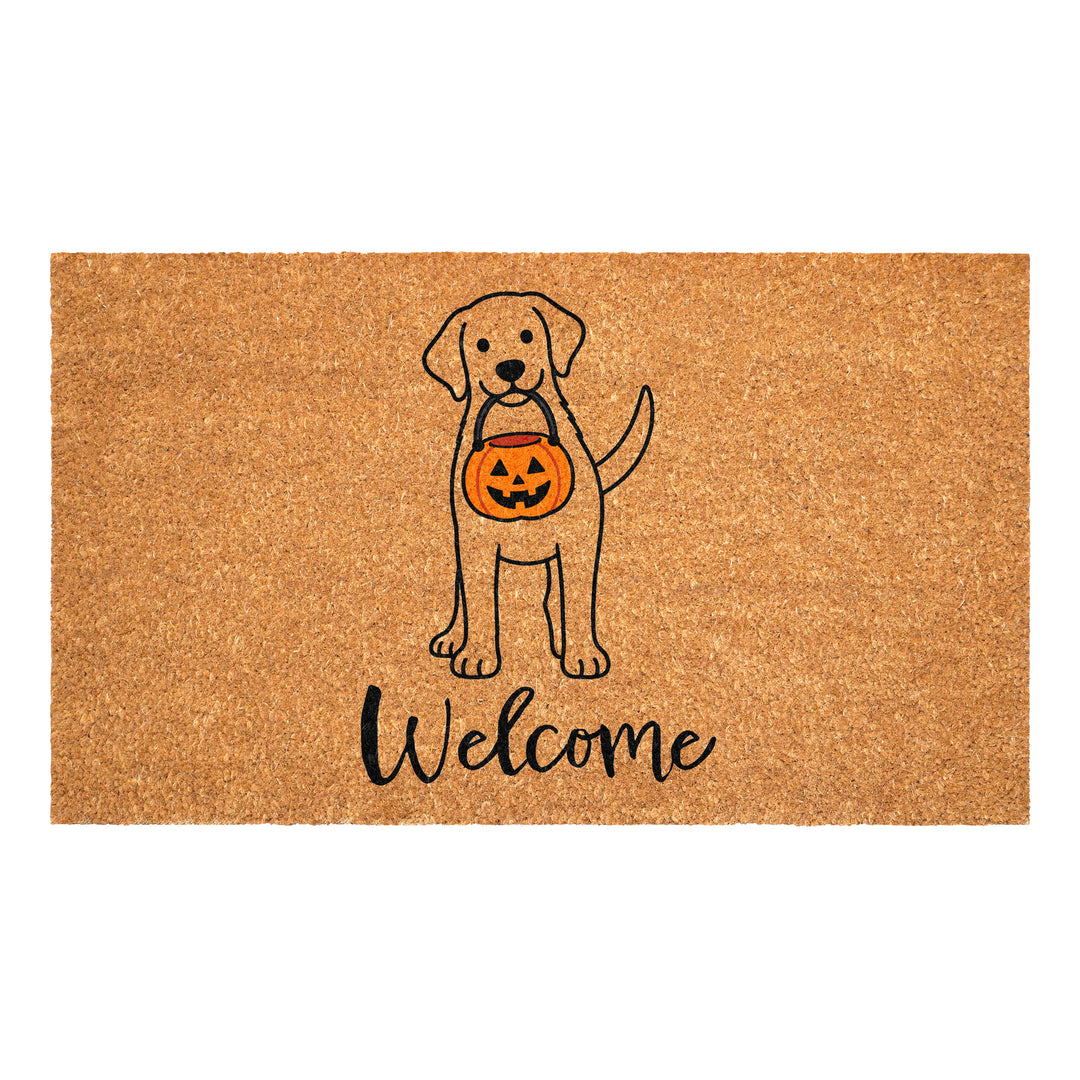 Tick-or-Treat Pup Doormat