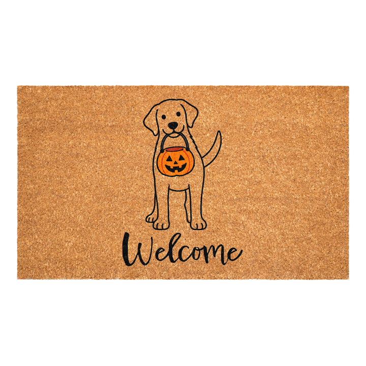 Tick-or-Treat Pup Doormat