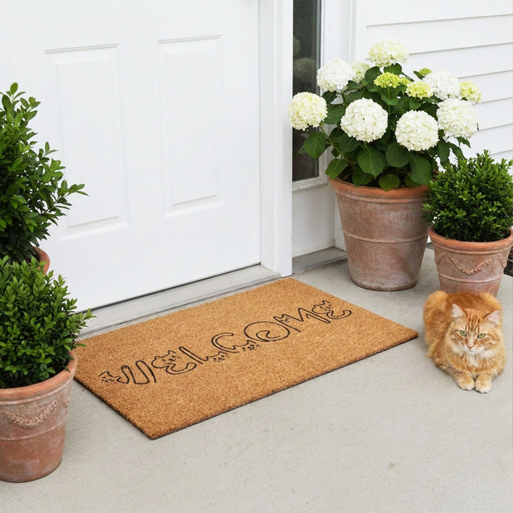 Whiskered Welcome Doormat