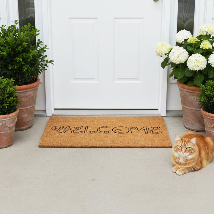 Whiskered Welcome Doormat