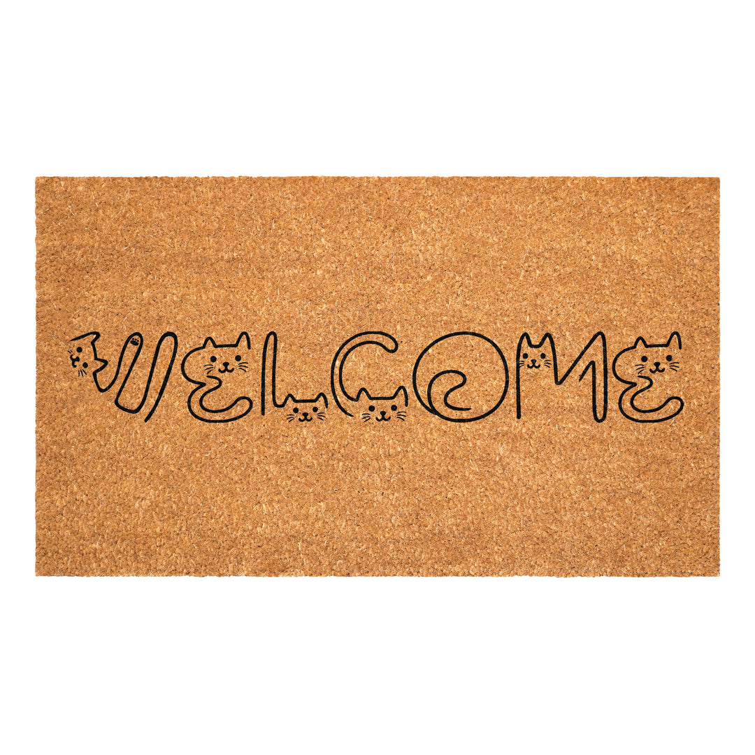Whiskered Welcome Doormat