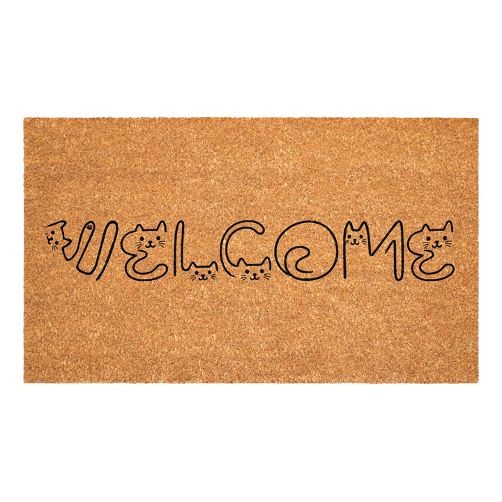 Whiskered Welcome Doormat