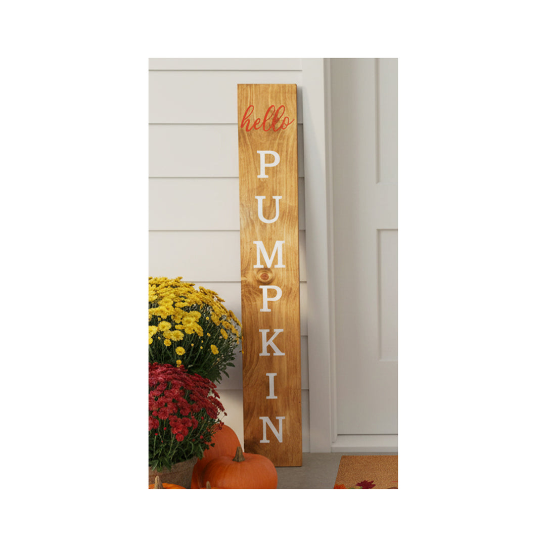 Hello Pumpkin Porch Leaner