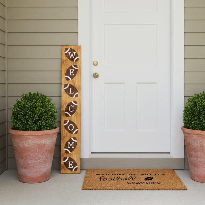 Football Welcome Porch Leaner
