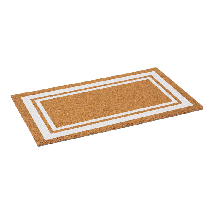 White Border Doormat