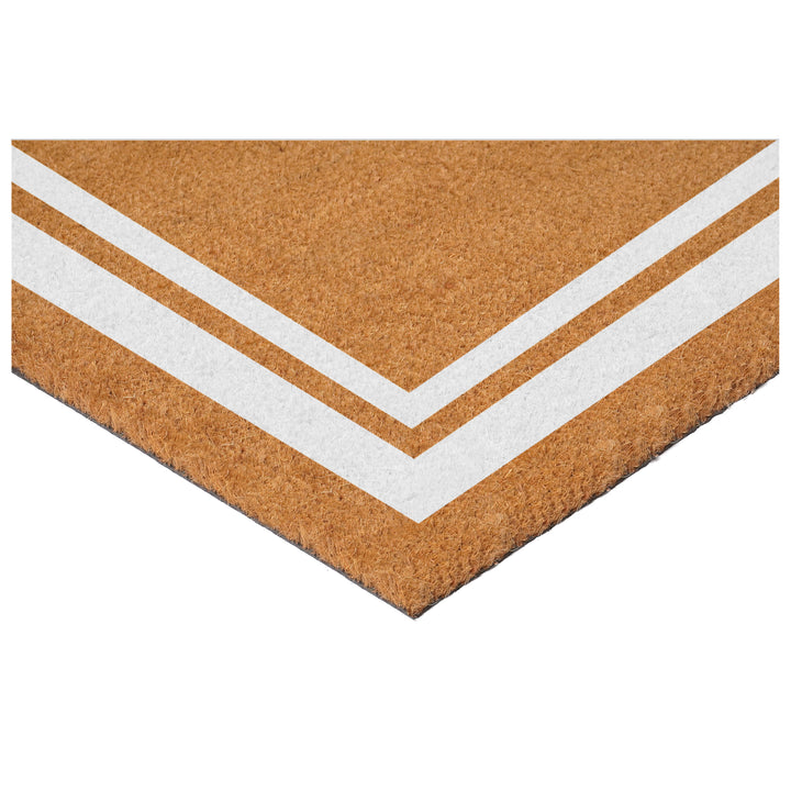 White Border Doormat