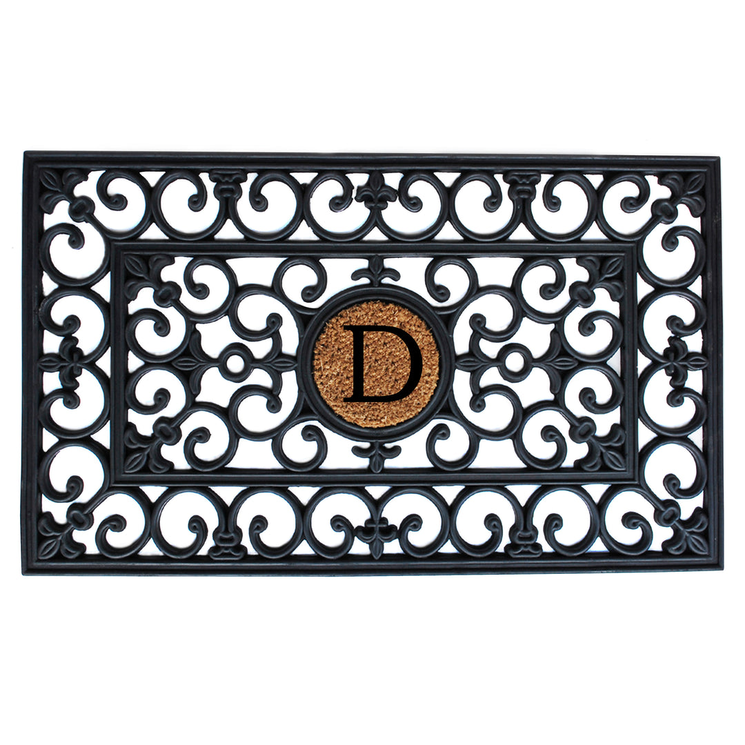 Rubber Monogram Doormat