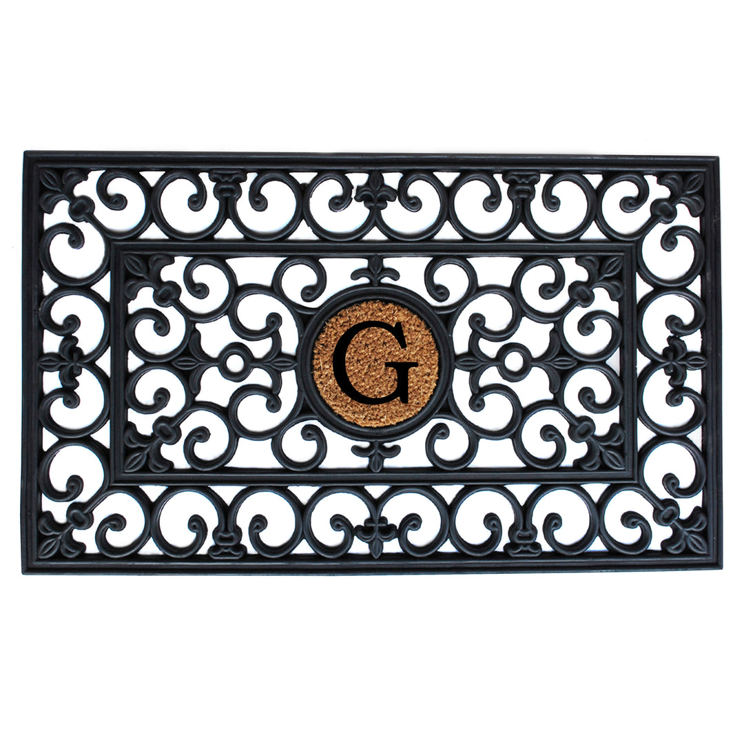 Rubber Monogram Doormat