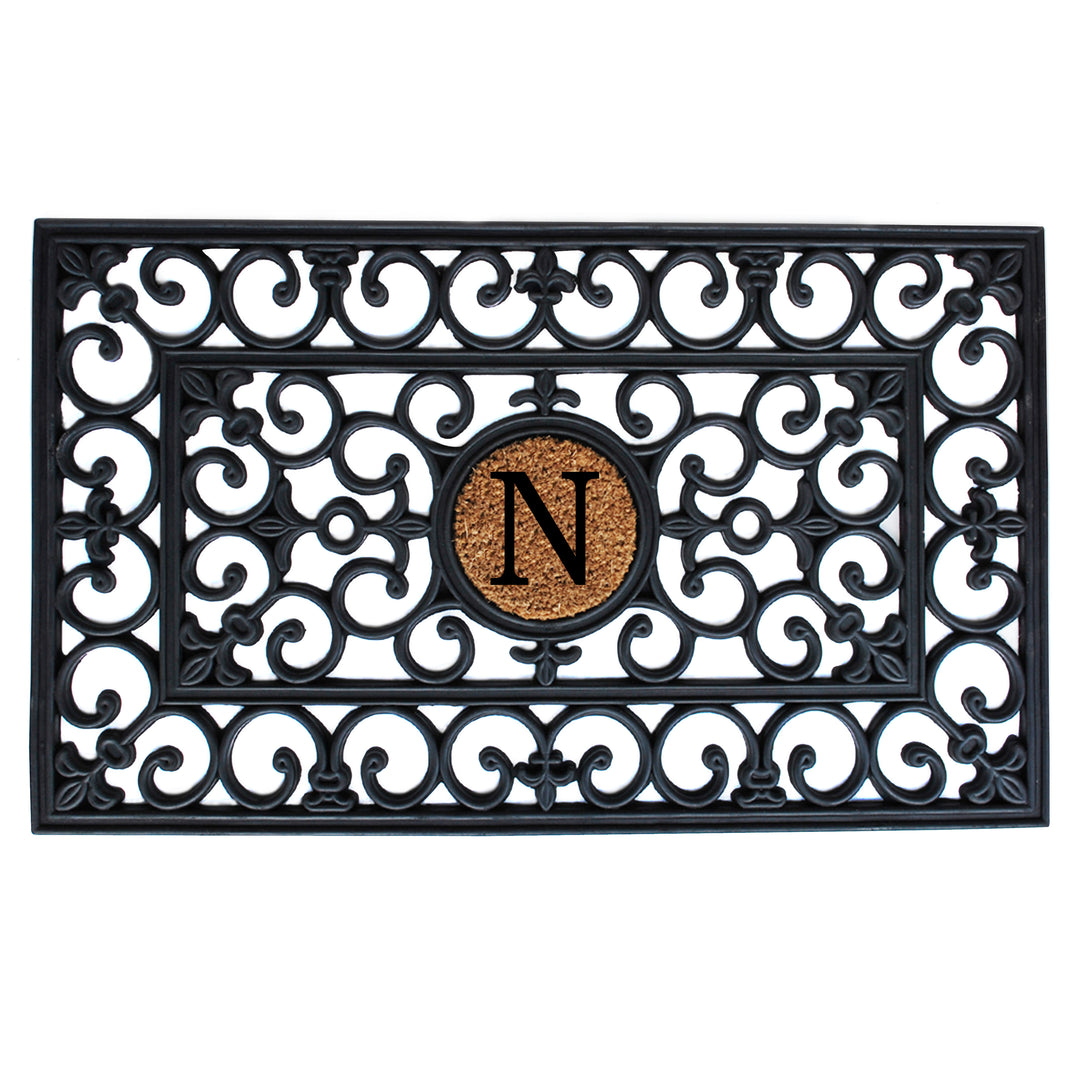 Rubber Monogram Doormat