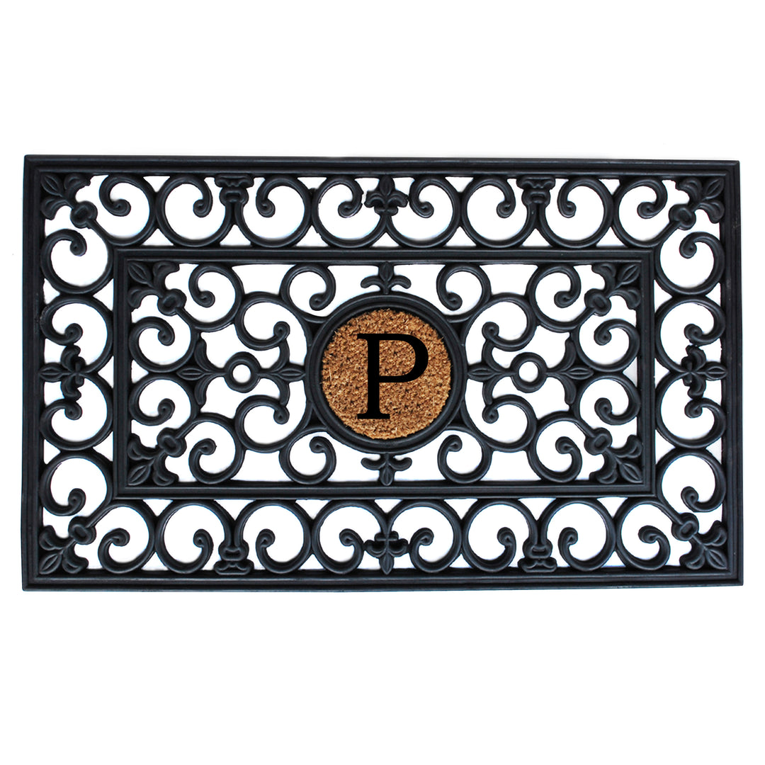 Rubber Monogram Doormat