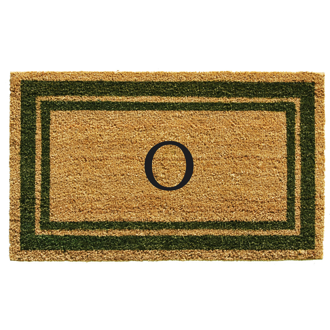 Sage Green Border Monogram Doormat