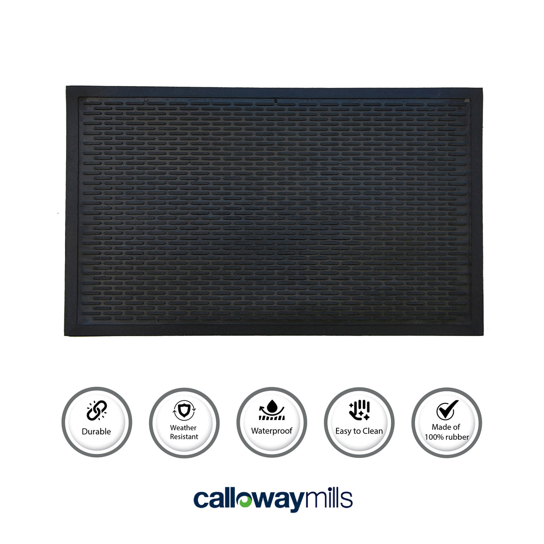 Rubber Ridge Scraper Doormat