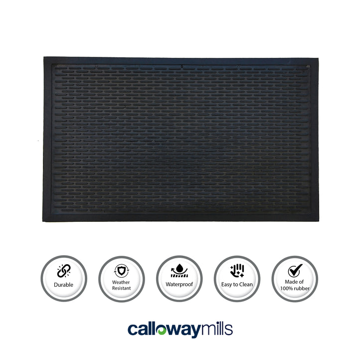 Rubber Ridge Scraper Doormat