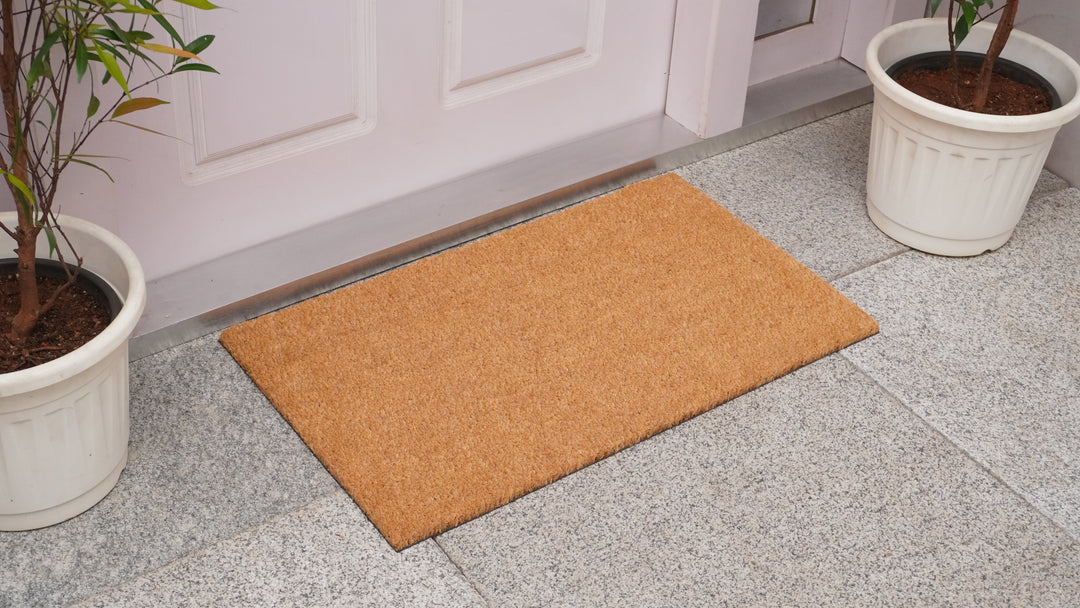 Natural Coir with Vinyl Backing Doormat