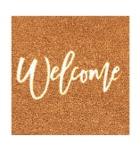 Rubber Doormat w/ Interchangeable Inserts 17"x41"