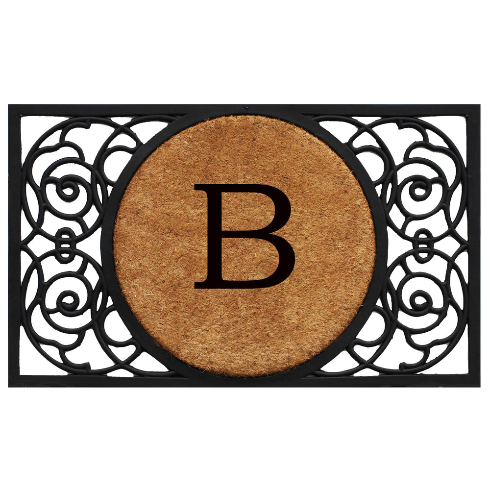 Armada Circle Monogram Doormat 18"x30" 18"x30" / B